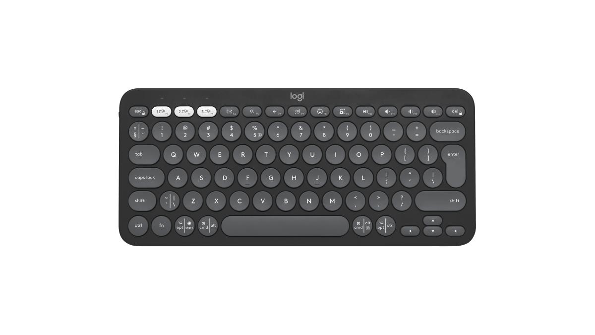 LOGITECH Pebble Keys 2 K380s - Compact Bluetooth Keyboard - Tonal Graphite - Qwerty US/Int'l