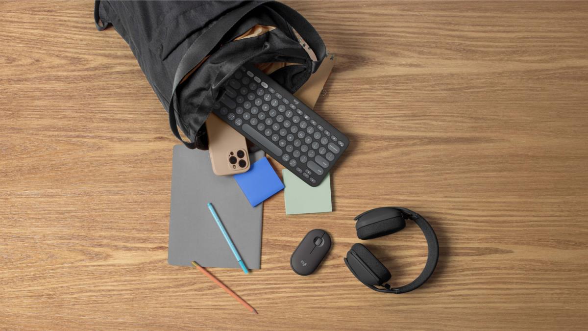LOGITECH Pebble Keys 2 K380s - Compact Bluetooth Keyboard - Tonal Graphite - Qwerty US/Int'l