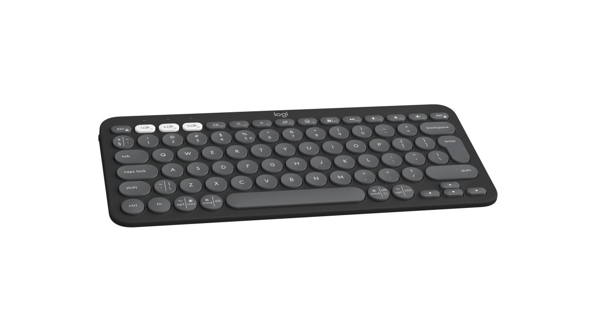 LOGITECH Pebble Keys 2 K380s - Compact Bluetooth Keyboard - Tonal Graphite - Qwerty US/Int'l