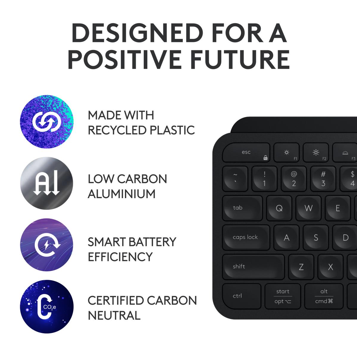 LOGITECH Mx Keys S Combo - Graphite - Qwerty US/Int'l