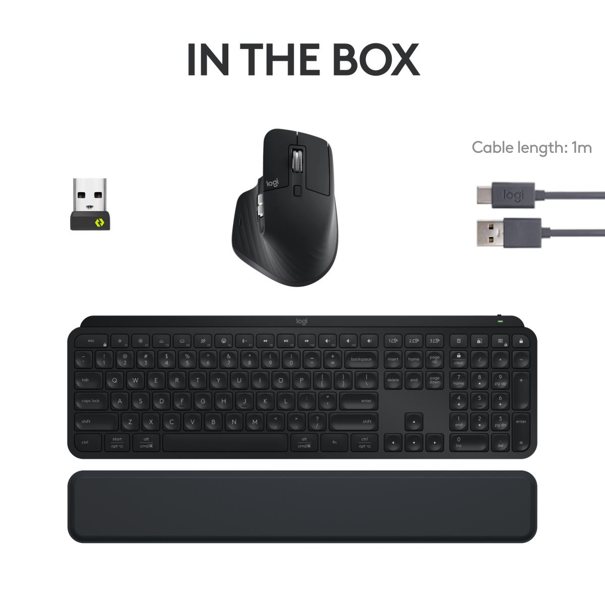 LOGITECH Mx Keys S Combo - Graphite - Qwerty US/Int'l