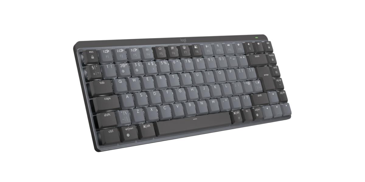LOGITECH Mx Mechanical Mini Minimalist Wireless Illuminated Keyboard - Graphite Tactile Quiet Qwerty UK