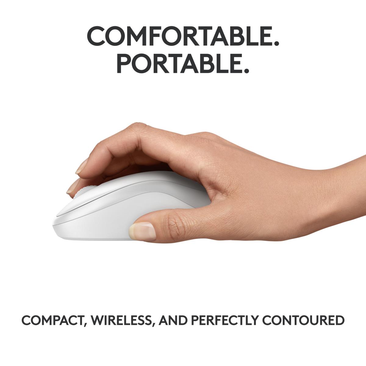 LOGITECH M240 Silent Mouse - Bluetooth - Off White