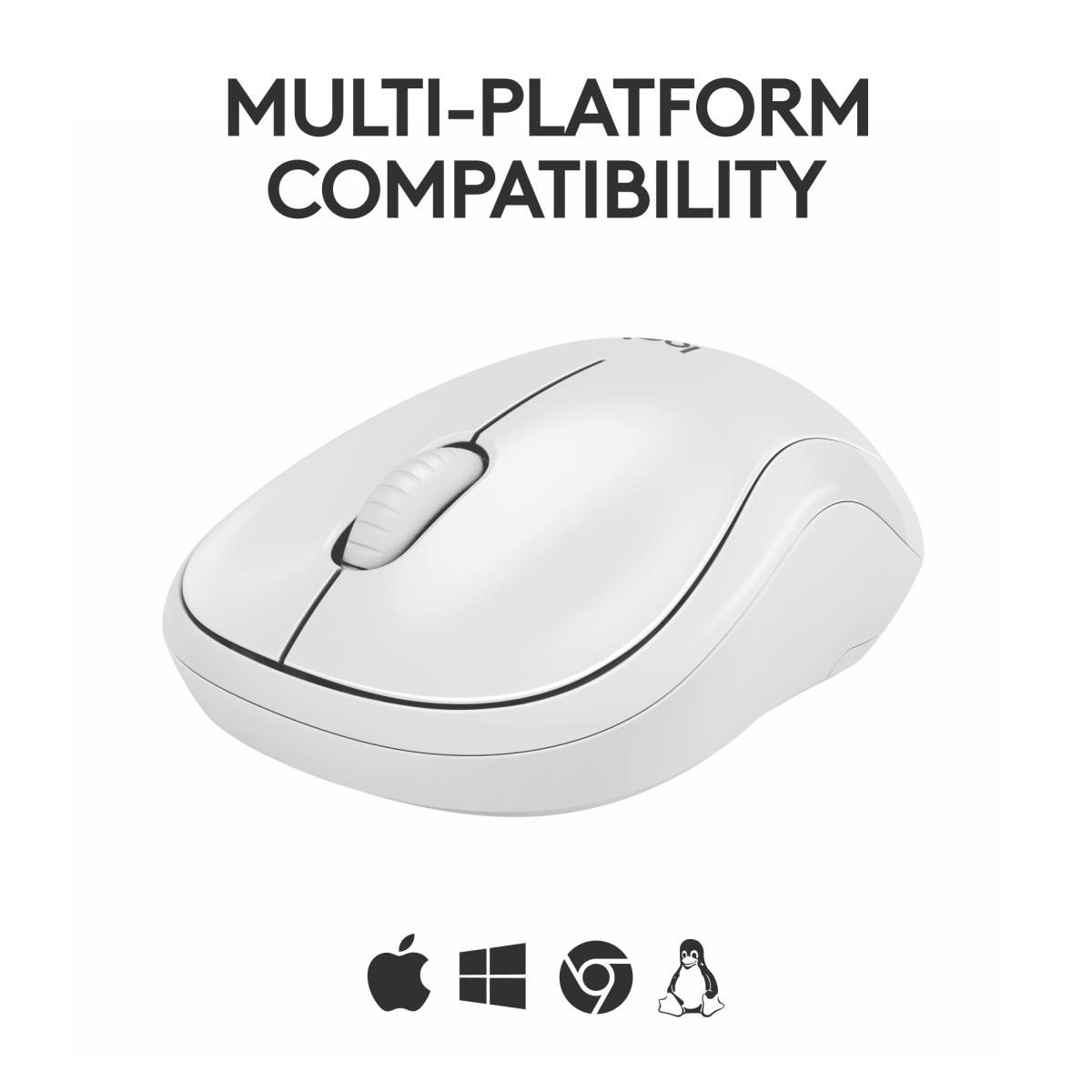 LOGITECH M240 Silent Mouse - Bluetooth - Off White