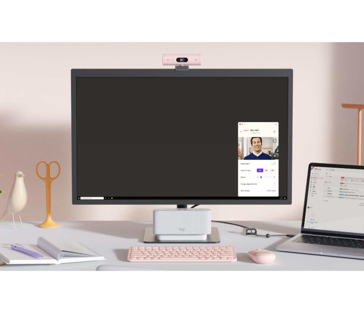 LOGITECH Brio 500 Full Hd Webcam Rose