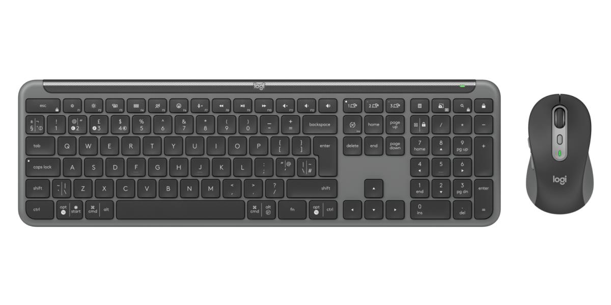 LOGITECH Signature Slim Combo Mk950 - Wireless Keyboard/mouse - Graphite - Qwerty Uk