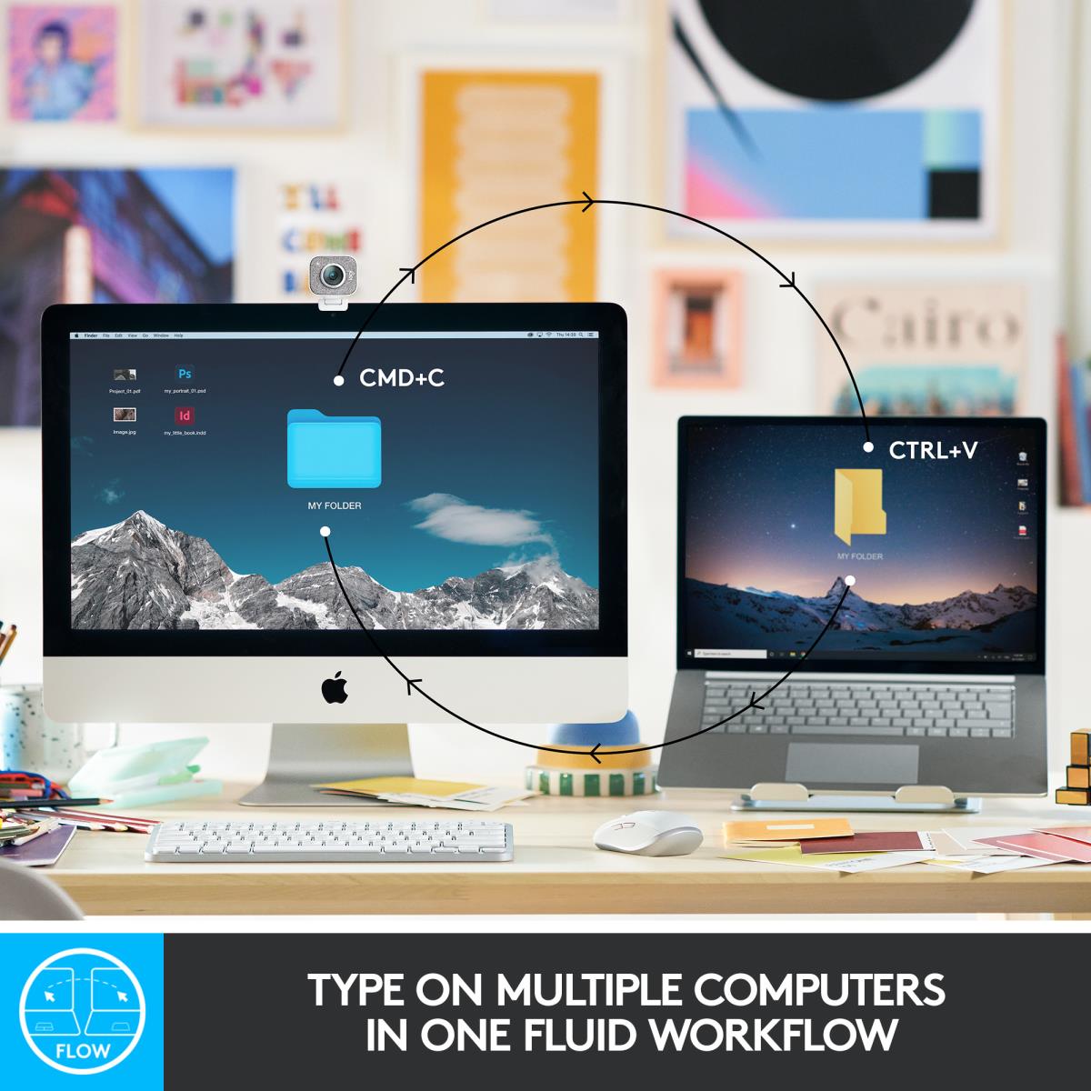 LOGITECH Minimalist Wireless Illuminated Keyboard - MX KEYS MINI - Graphite - Qwertz Deutsch