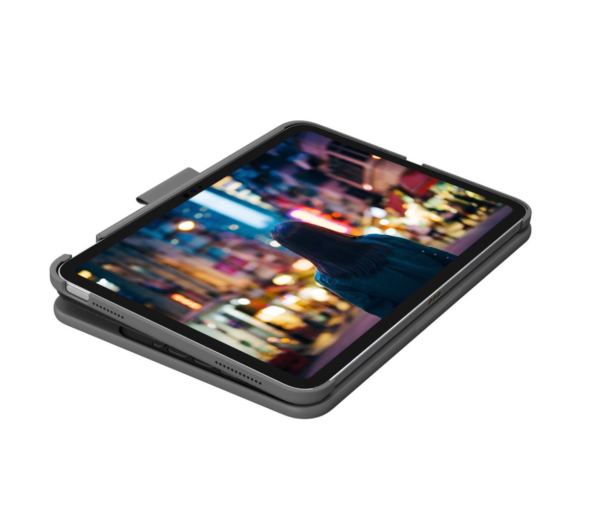 LOGITECH Slim Folio For iPad 10th Generation Oxford Grey Qwerty  UK