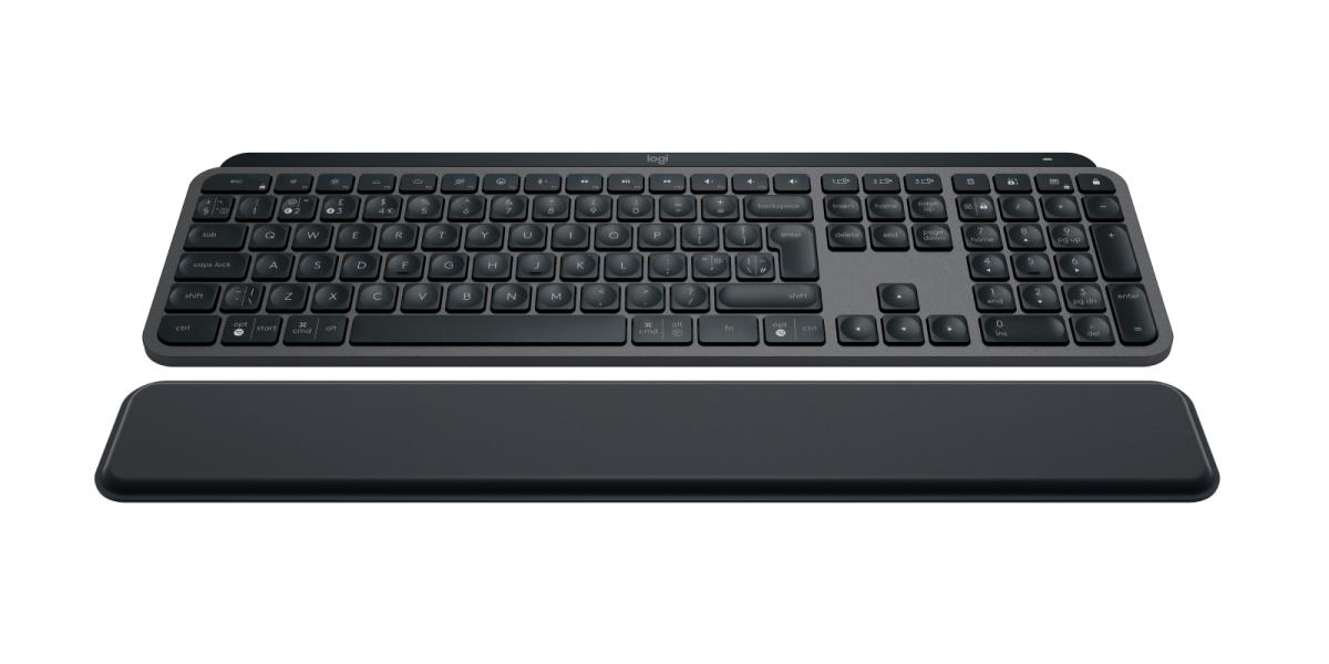 LOGITECH MX Keys S Keyboard with Palm Rest Graphite Qwerty UK