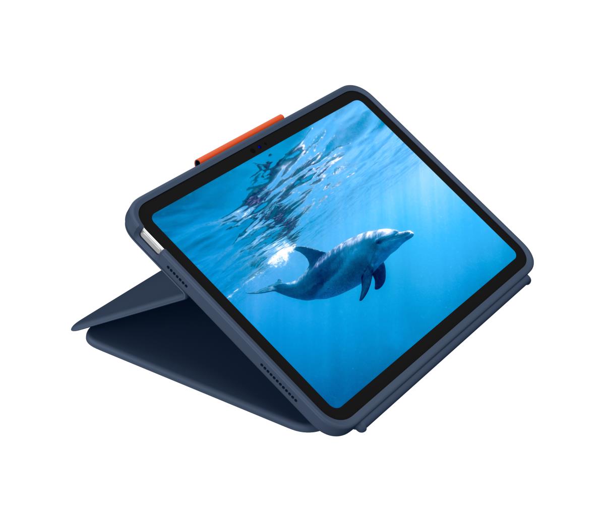 LOGITECH Rugged Combo 4 Touch - iPad 10th Gen - Blue - Qwerty UK