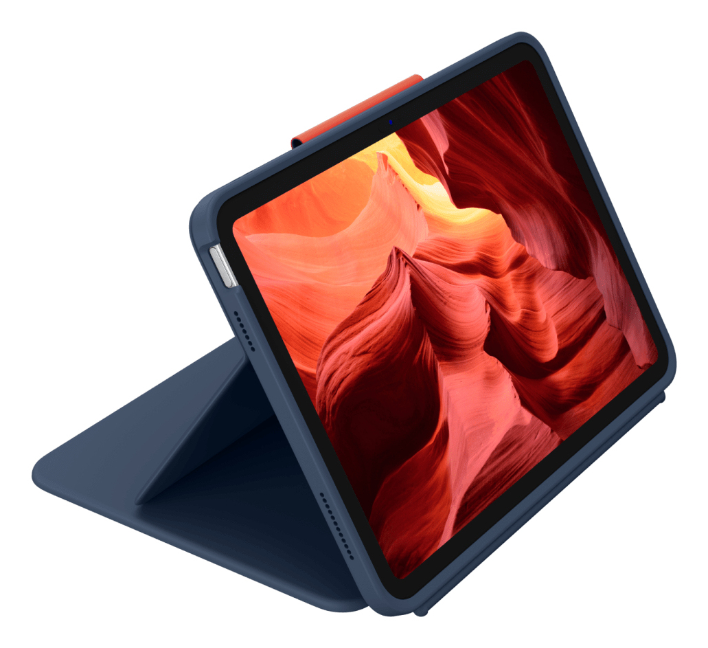 LOGITECH Rugged Combo 4 Touch - iPad 10th Gen - Blue - Qwerty UK
