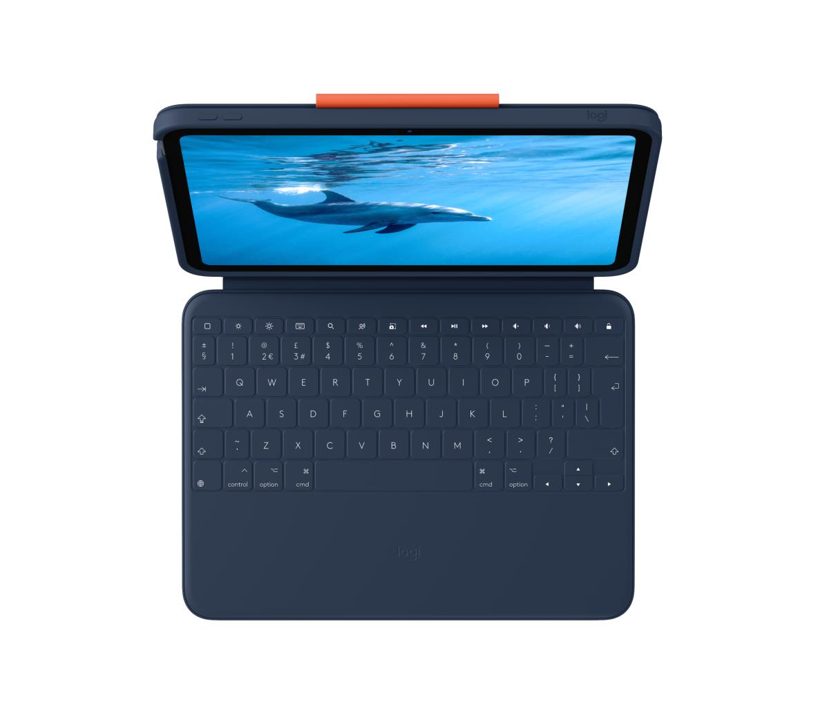 LOGITECH Rugged Combo 4 Touch - iPad 10th Gen - Blue - Qwerty UK