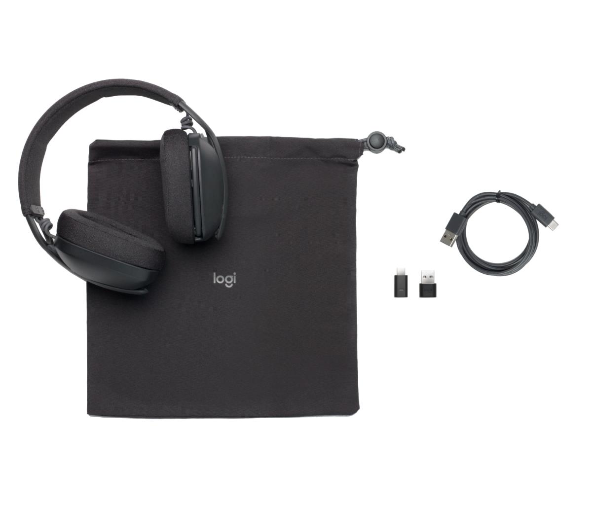 LOGITECH Headset - Zone Vibe - Wireless - Graphite (UC version)