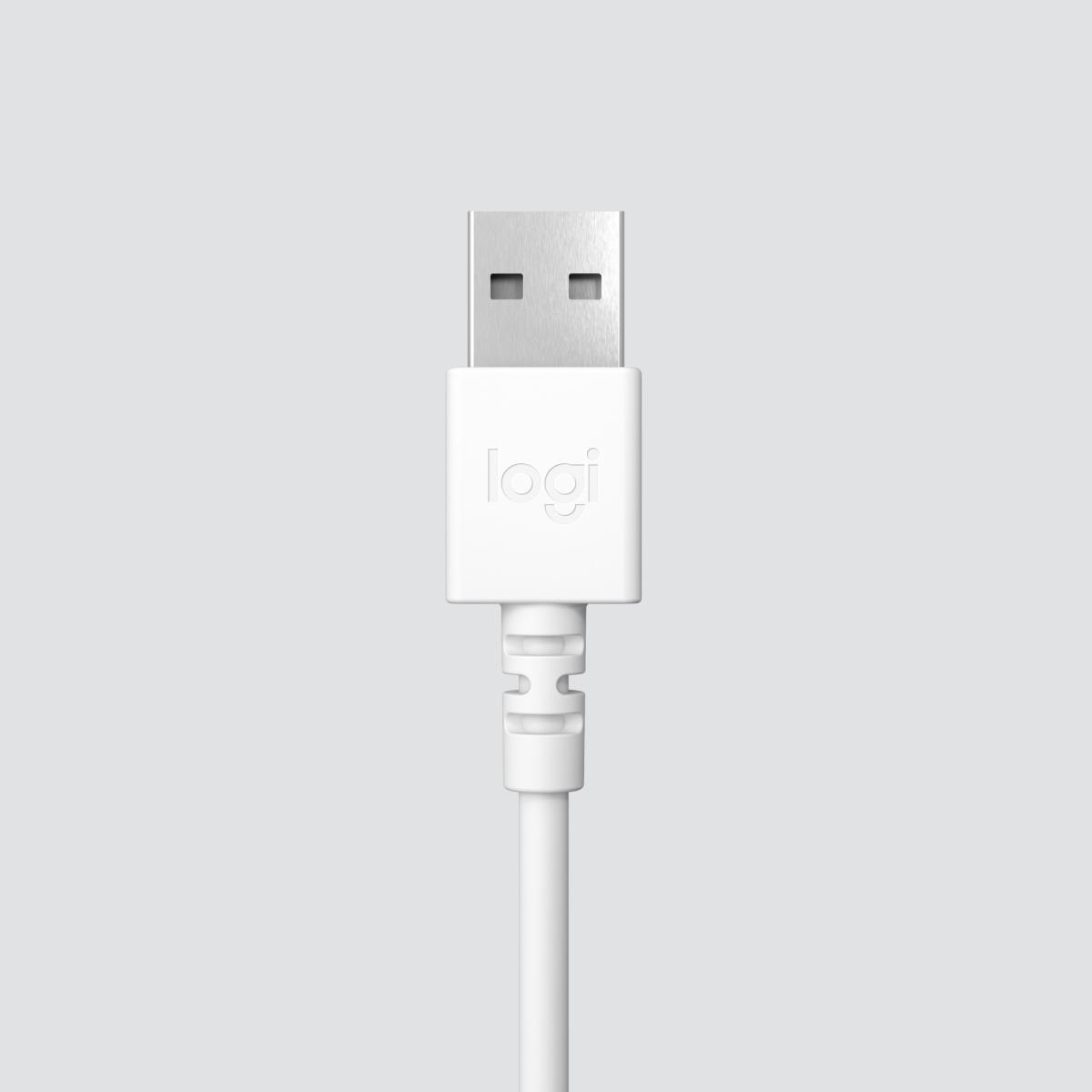LOGITECH Headset - H390 - USB-a - Off-white