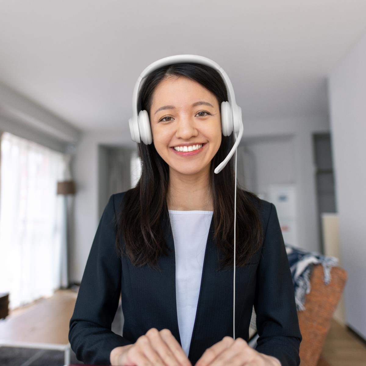 LOGITECH Headset - H390 - USB-a - Off-white