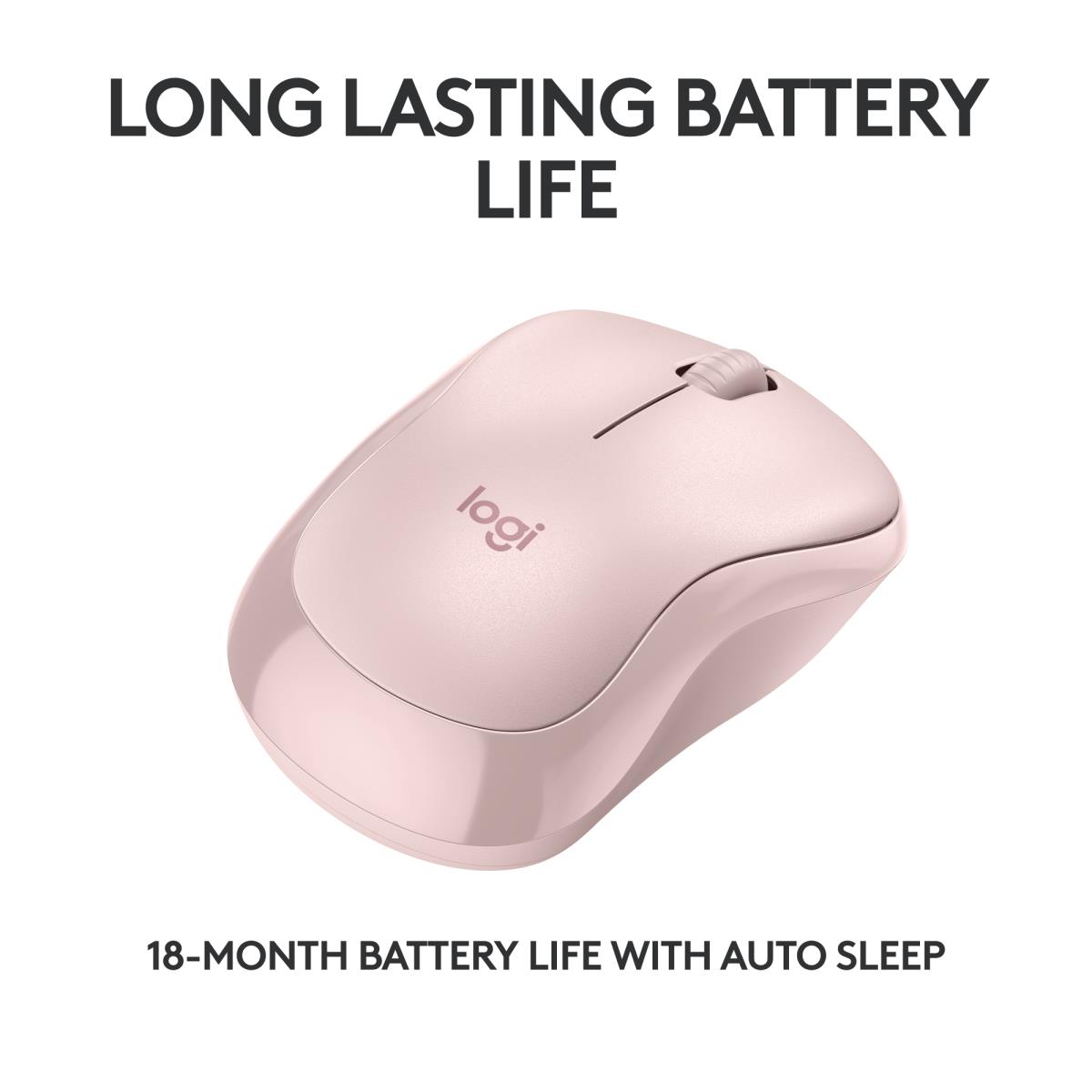 LOGITECH M240 Silent Mouse - Bluetooth - Pink
