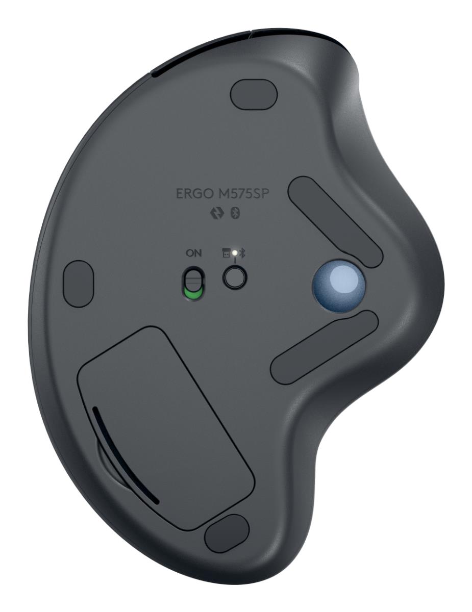 LOGITECH Ergo M575s Wireless Trackball - Graphite+blue Ball