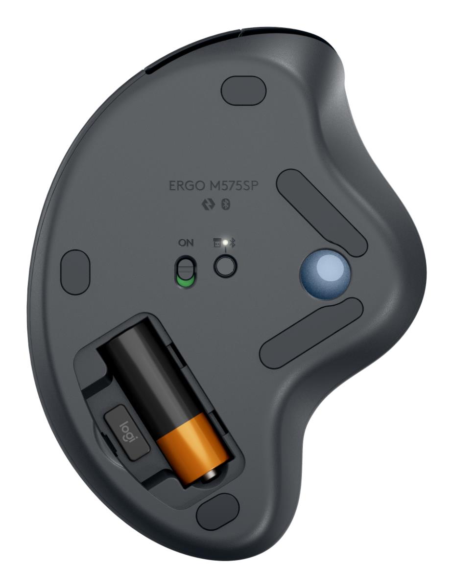 LOGITECH Ergo M575s Wireless Trackball - Graphite+blue Ball
