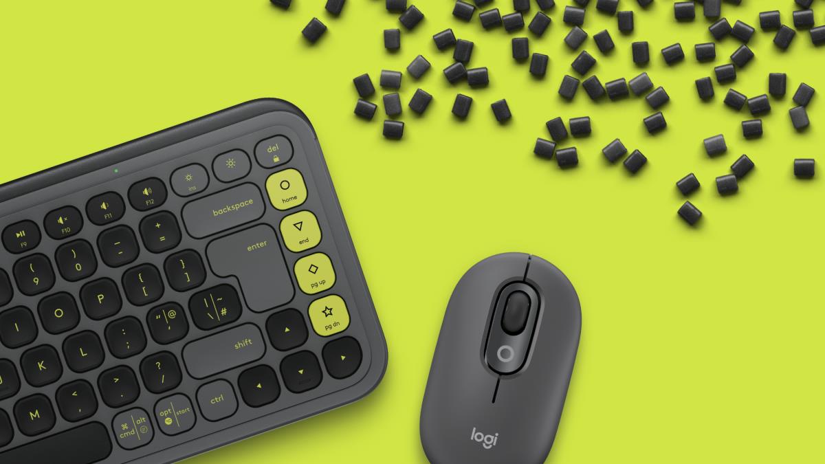 LOGITECH Wireless Combo - Pop Icon - Graphite & Green Qwerty UK