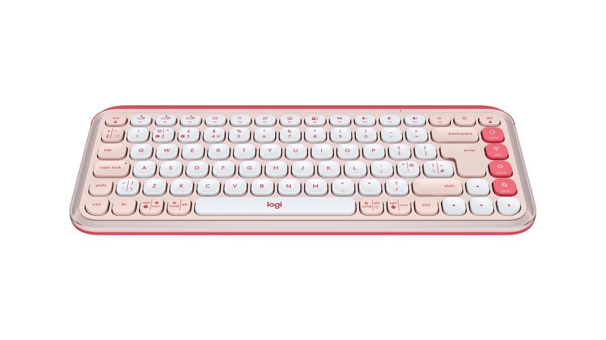 LOGITECH Wireless Combo - Pop Icon - Lilac & Off White Qwerty UK