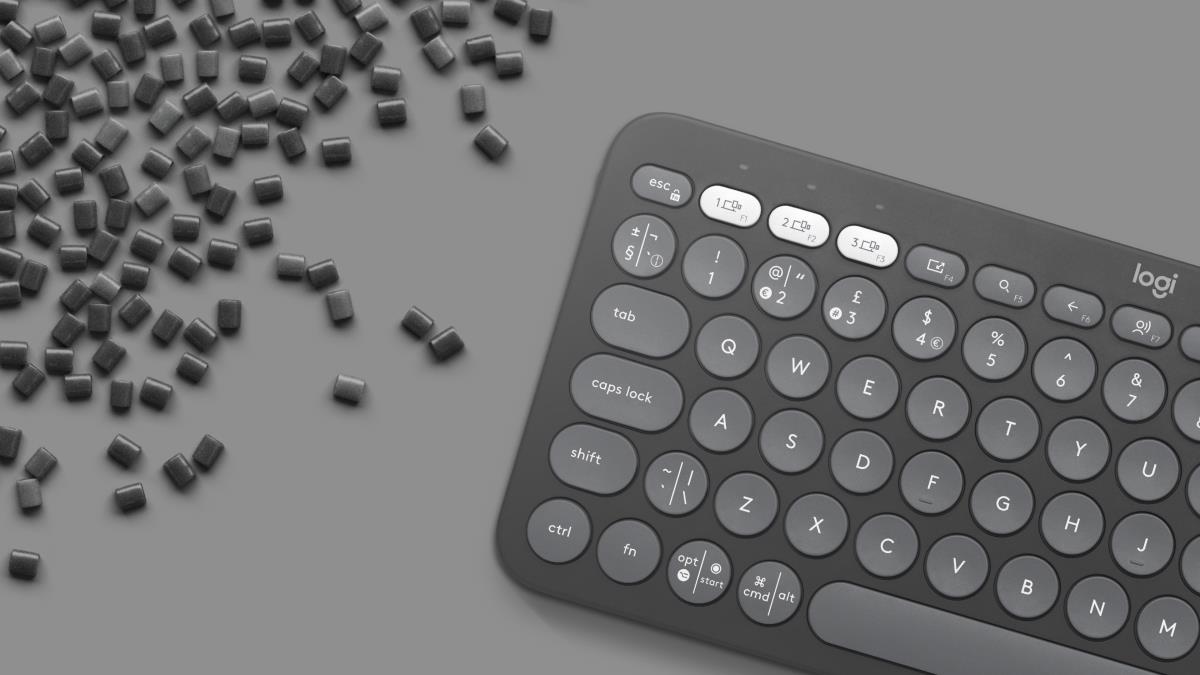 LOGITECH Pebble Keys 2 K380s - Compact Bluetooth Keyboard - Tonal Graphite - Qwerty Uk