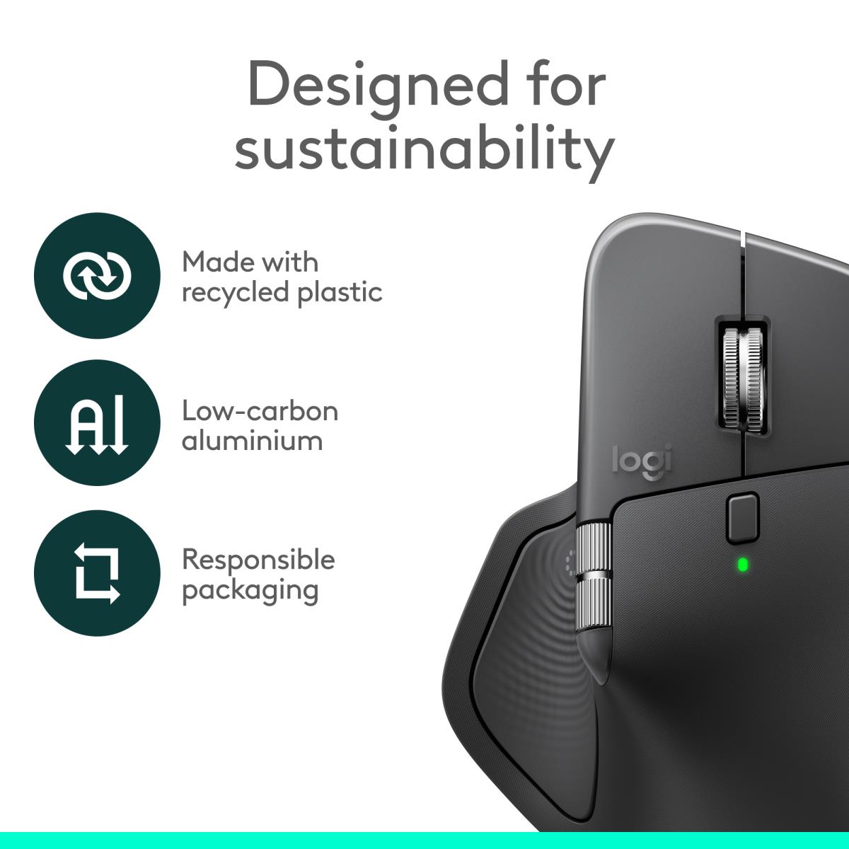 LOGITECH MX Master 4 for Business - Wireless Mouse - Graphite