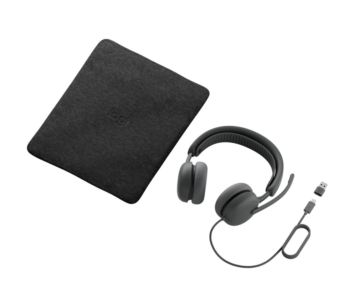 LOGITECH Zone Wired 2 for Business - USB-c / USB-a - Headset - Graphite Teams version