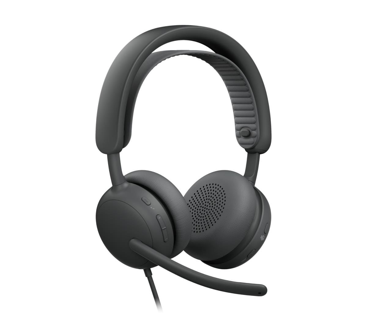 LOGITECH Zone Wired 2 for Business - USB-c / USB-a - Headset - Graphite Teams version