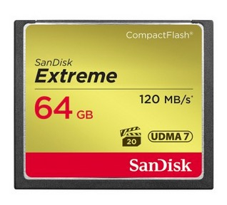 WESTERN DIGITAL SanDisk Extreme Compact Flash 120mb/s 64GB
