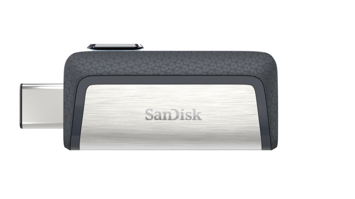 WESTERN DIGITAL SanDisk ULTRA DUAL DRIVE - 64GB USB Stick - USB TYPE-C / USB 3.1 - Black / Silver