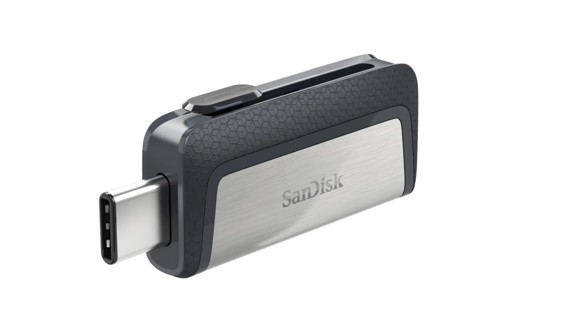 WESTERN DIGITAL SanDisk ULTRA DUAL DRIVE - 64GB USB Stick - USB TYPE-C / USB 3.1 - Black / Silver