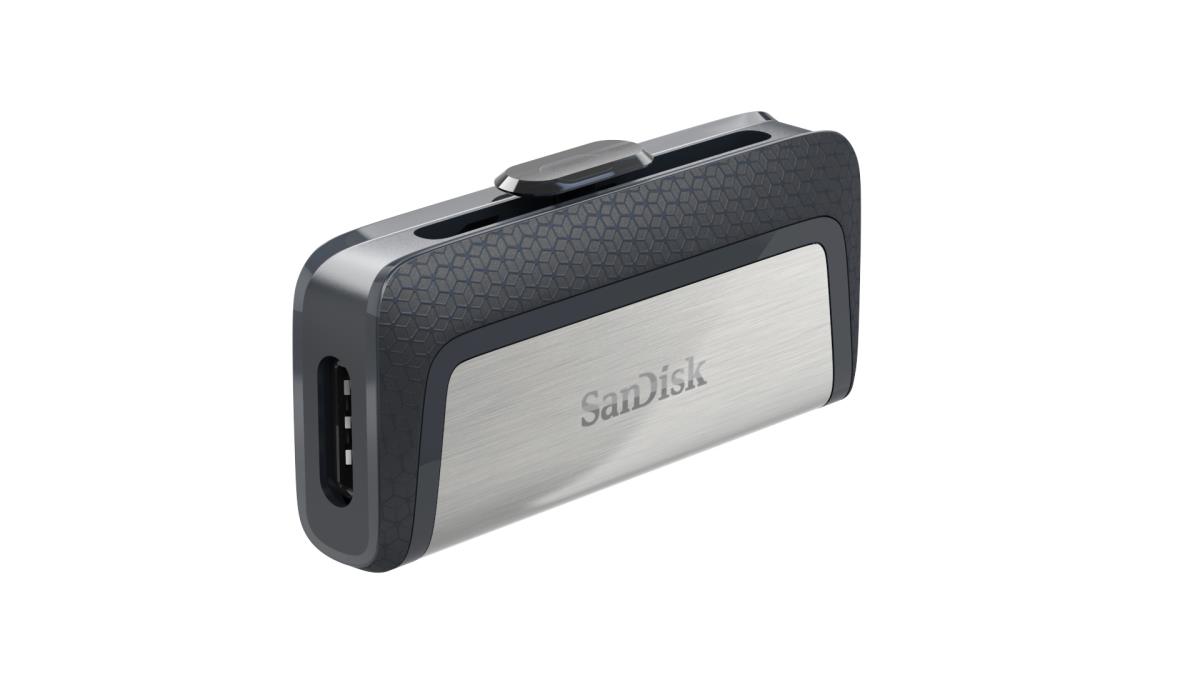 WESTERN DIGITAL SanDisk ULTRA DUAL DRIVE - 128GB USB Stick - USB TYPE-C / USB 3.1 - Black / Silver