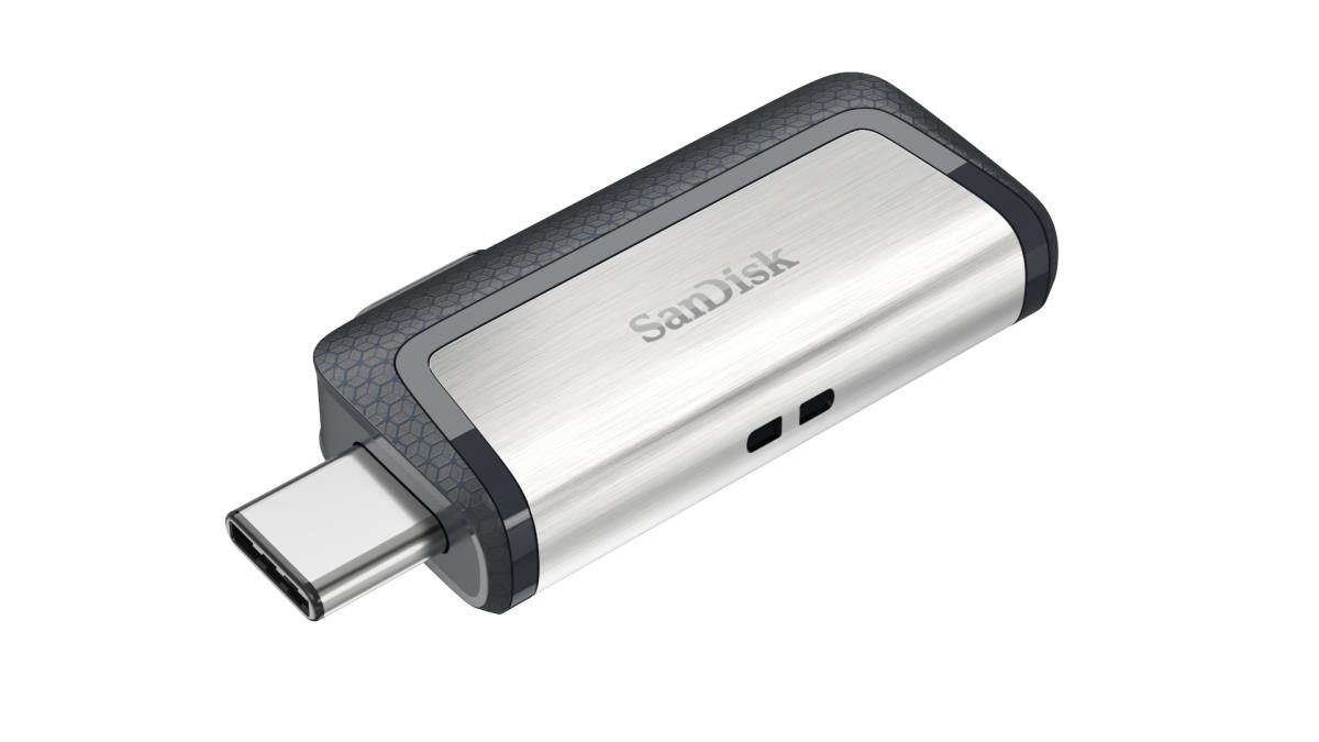 WESTERN DIGITAL SanDisk ULTRA DUAL DRIVE - 128GB USB Stick - USB TYPE-C / USB 3.1 - Black / Silver