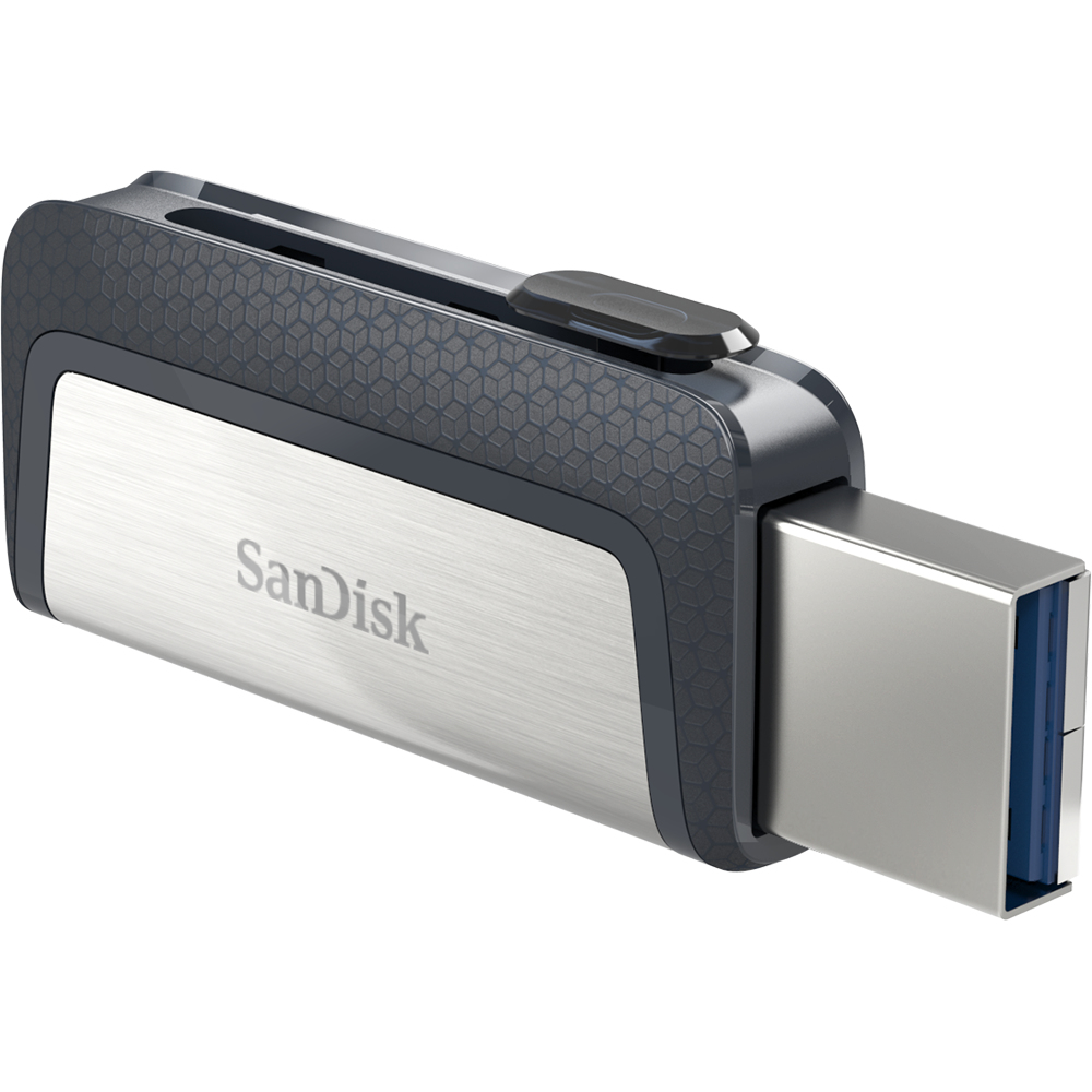 WESTERN DIGITAL SanDisk ULTRA DUAL DRIVE - 128GB USB Stick - USB TYPE-C / USB 3.1 - Black / Silver