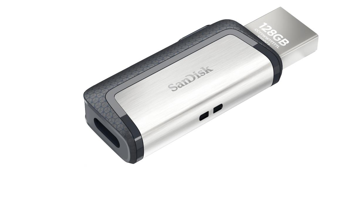 WESTERN DIGITAL SanDisk ULTRA DUAL DRIVE - 128GB USB Stick - USB TYPE-C / USB 3.1 - Black / Silver