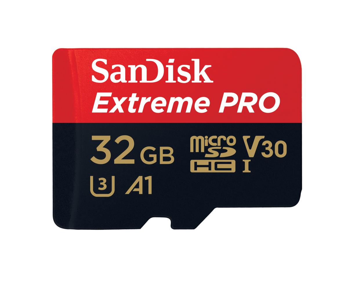 WESTERN DIGITAL SanDisk Micro SDHC Extreme Pro 32GB (A1/ V30/ U3/ UHS-I/ Cl.10/ R100/ W90) + Adapter