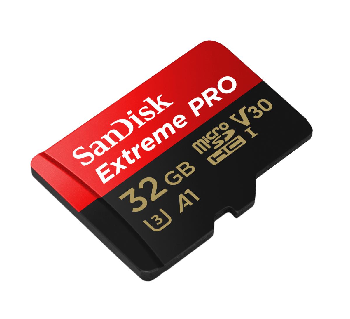 WESTERN DIGITAL SanDisk Micro SDHC Extreme Pro 32GB (A1/ V30/ U3/ UHS-I/ Cl.10/ R100/ W90) + Adapter
