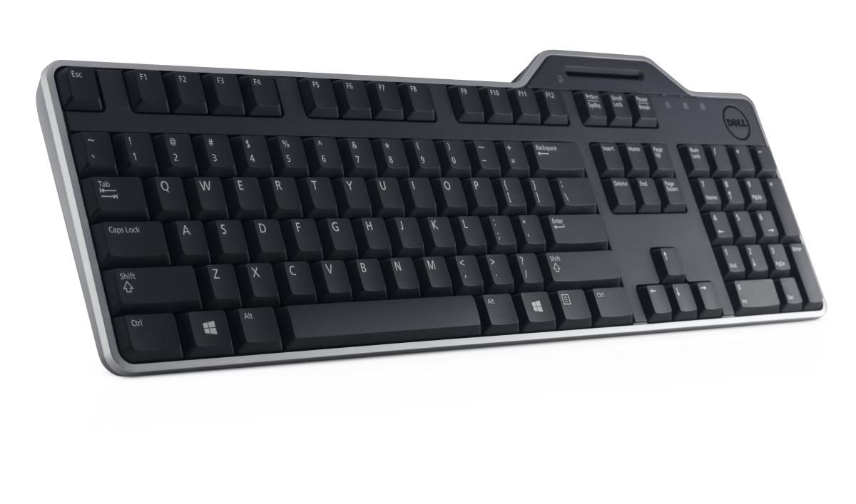 DELL Smartcard Reader - Kb813 - USB Keyboard - Black - Qwerty Us Intl