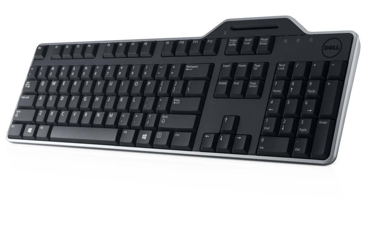 DELL Smartcard Reader - Kb813 - USB Keyboard - Black - Qwerty Us Intl