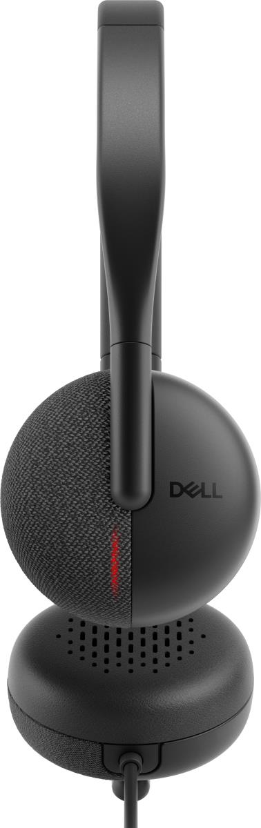 DELL Headset - Wh3024 - On-ear Wired - USB-c Zoom Certified Certified For Teams - Black