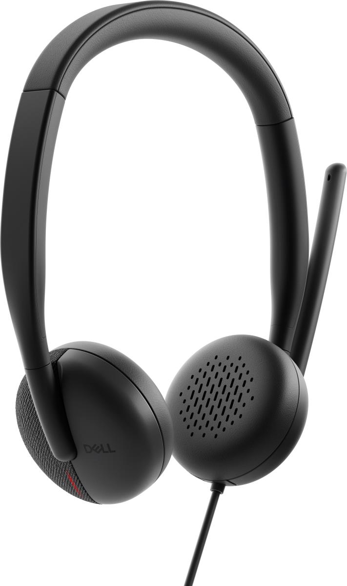 DELL Headset - Wh3024 - On-ear Wired - USB-c Zoom Certified Certified For Teams - Black