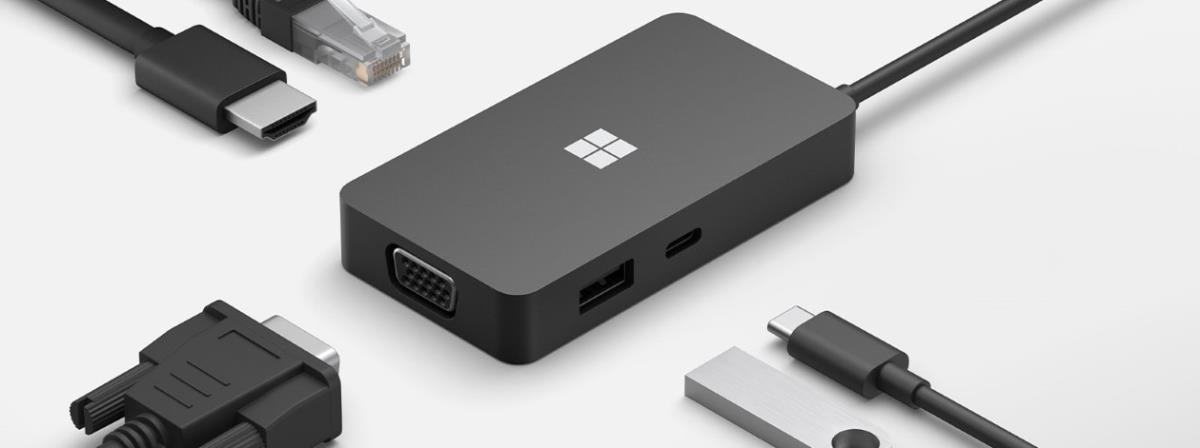 MICROSOFT Surface USB-c Travel Hub - Vga / Hdmi / Gigabit Ethernet - Commercial