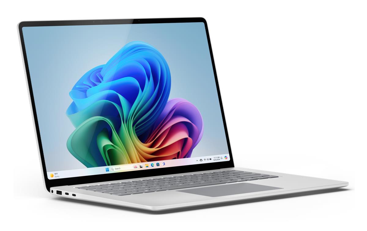 MICROSOFT Surface Laptop 7 - 15in Touchscreen - Snapdragon X Elite - 16GB Ram - 256GB SSD - Win11 Pro - Platinum - Qualcomm Adreno - Uk