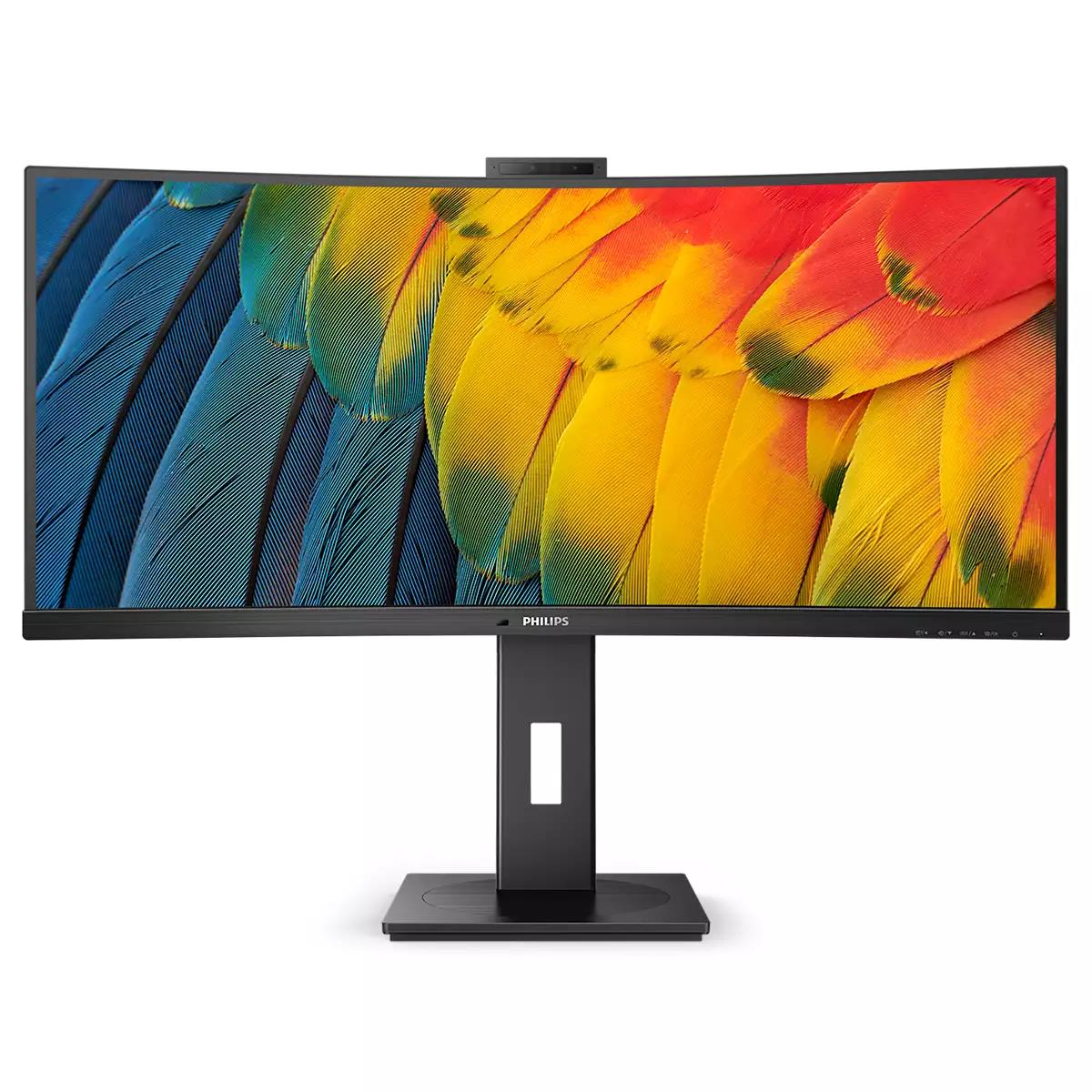 PHILIPS Desktop USB-c Curved Monitor - 34b1u5600ch - 34in - 3440x1440 - With Built-in Webcam