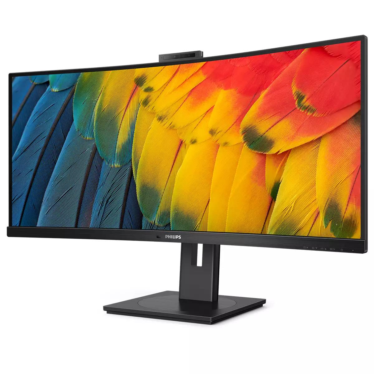 PHILIPS Desktop USB-c Curved Monitor - 34b1u5600ch - 34in - 3440x1440 - With Built-in Webcam