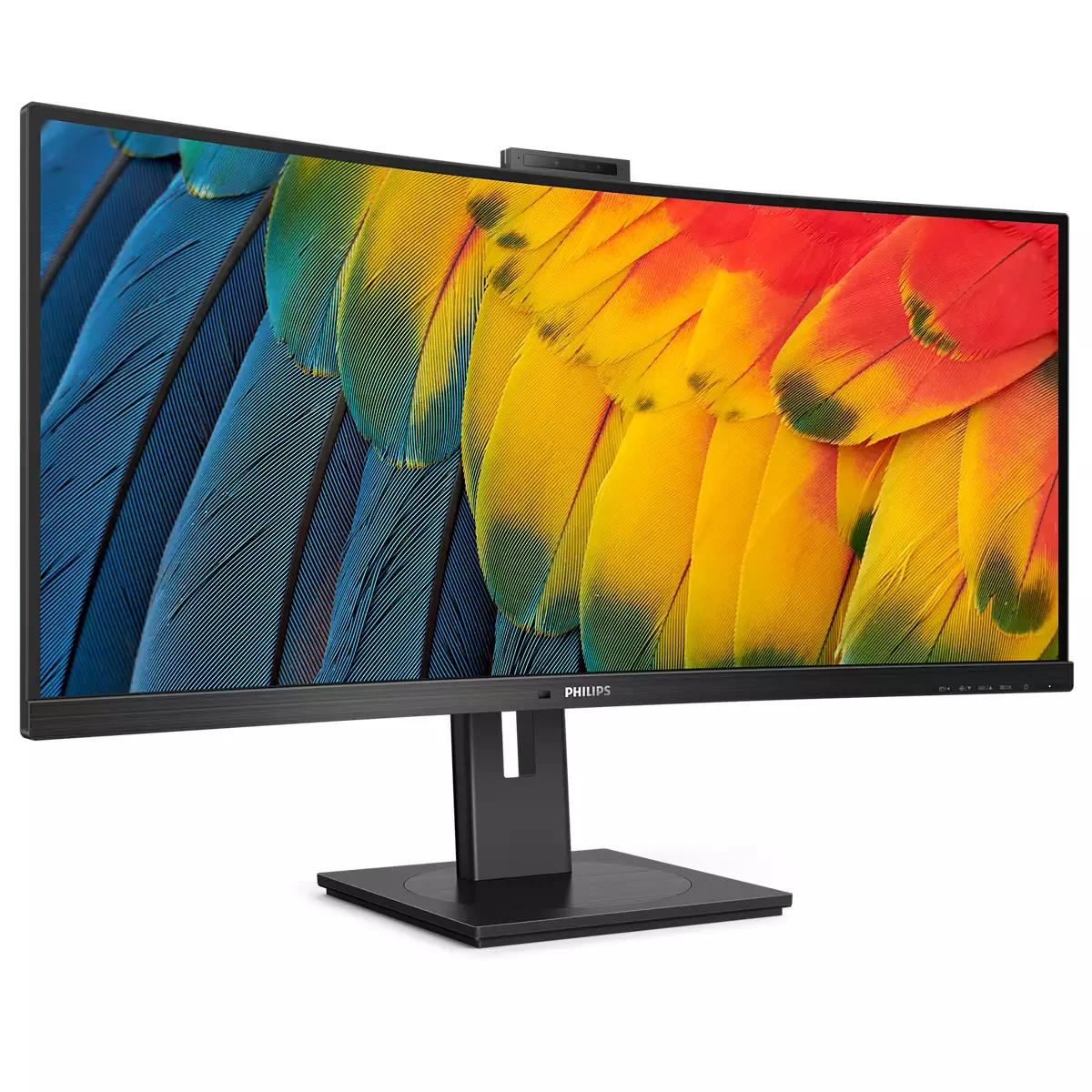 PHILIPS Desktop USB-c Curved Monitor - 34b1u5600ch - 34in - 3440x1440 - With Built-in Webcam