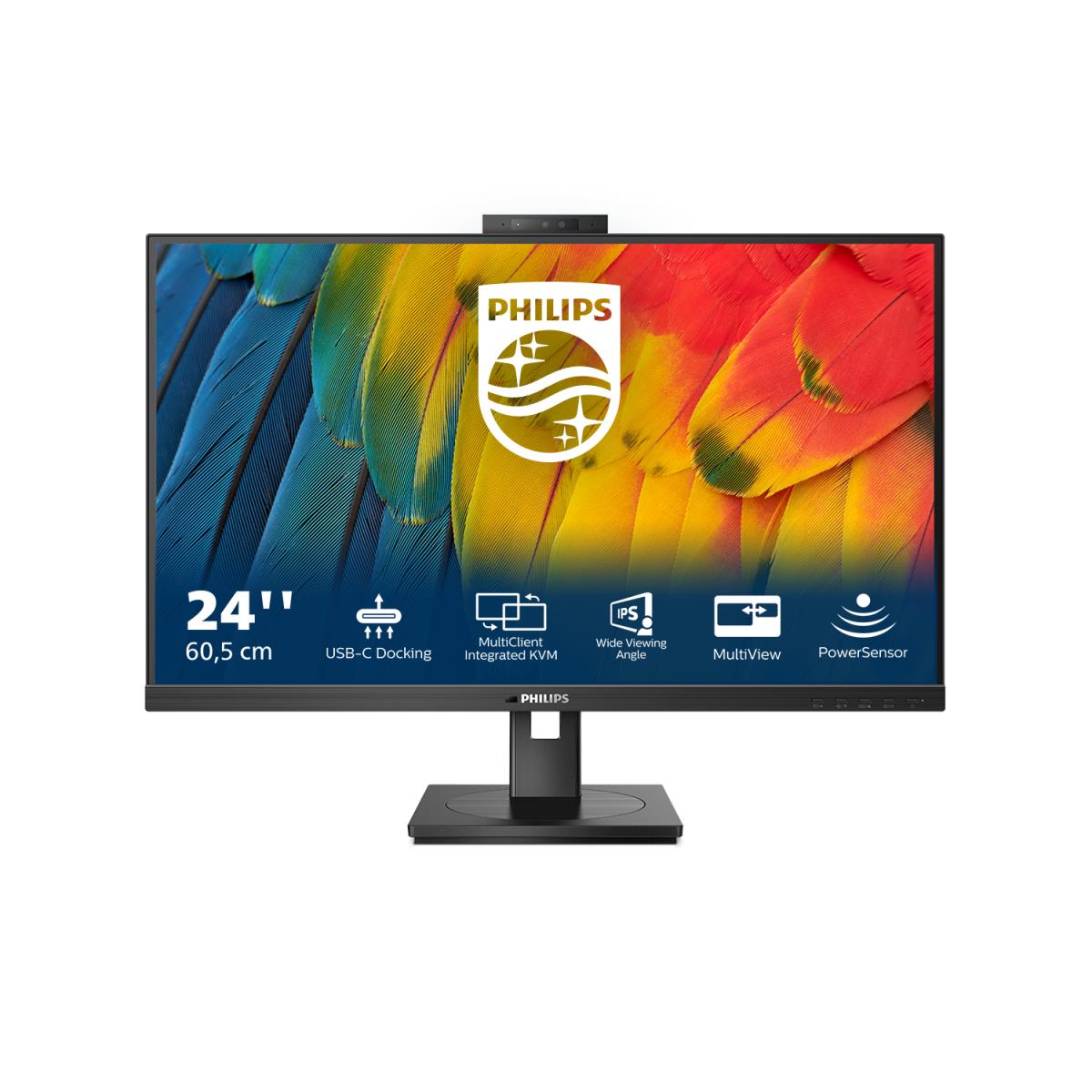 PHILIPS Desktop USB-c Monitor - 24b1u5301h - 24in - 1920x1080 - Full Hd