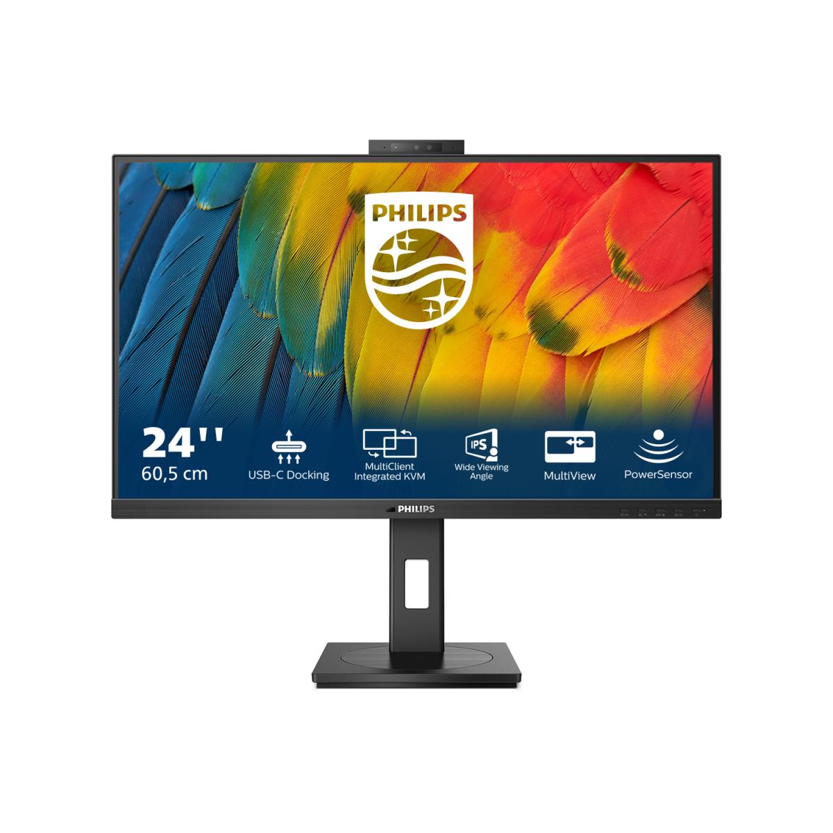 PHILIPS Desktop USB-c Monitor - 24b1u5301h - 24in - 1920x1080 - Full Hd