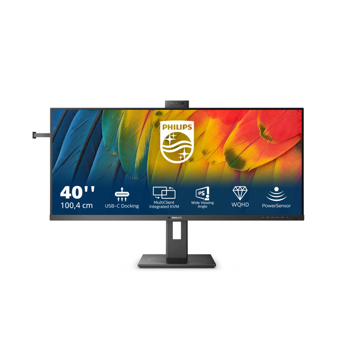 PHILIPS Desktop USB-c Monitor - 40b1u5601h - 40in - 3440 X 1440 - Ultrawide