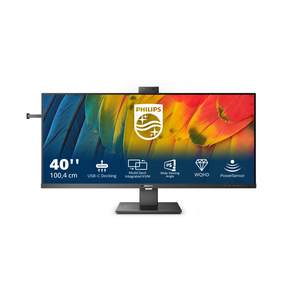 PHILIPS Desktop USB-c Monitor - 40b1u5601h - 40in - 3440 X 1440 - Ultrawide